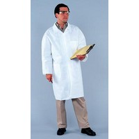 Kimberly-Clark Professional 10019 Kimberly-Clark Medium White KleenGuard* A20 Microforce Disposable Labcoat With Snap Front Clos